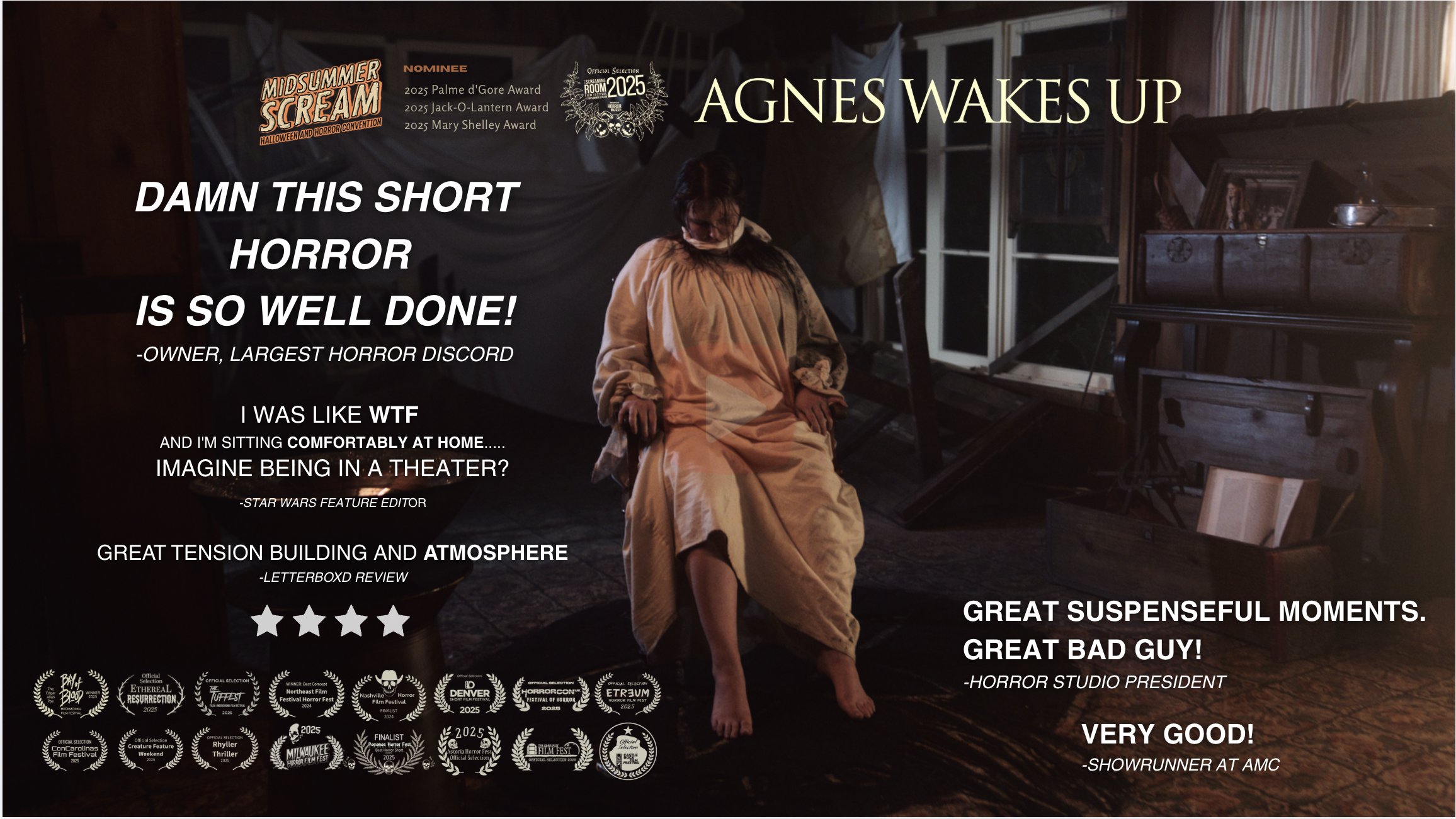 Agnes Wakes Up festival and review artwork